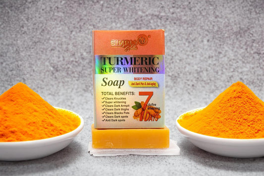 SIMPLY BELLA Turmeric Super Whitening Soap | 12pcs Display