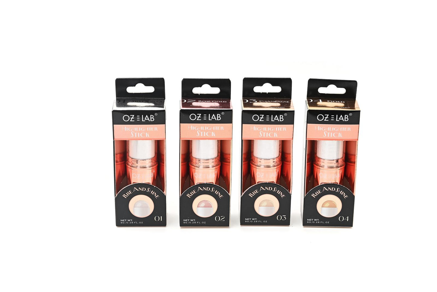 OZ LAB - Rise and Shine Highlighter Stick - 24hrs Long-lasting #OSH-5402 / 24pcs Display