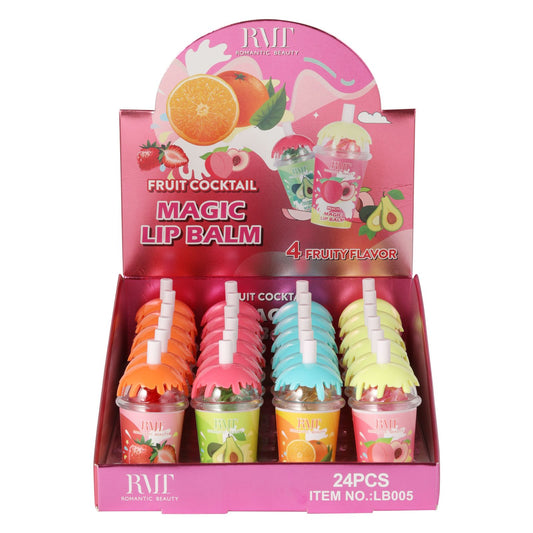 Romantic Beauty - Fruit Cocktail - Magic Lip Balm / 24pcs display