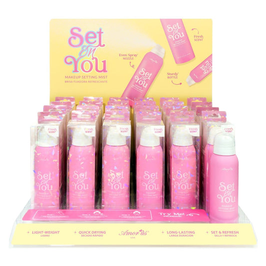 AMORUS - SET ON YOU - MAKEUP SETTING MIS / 24PCS DISPLAY  + TESTER FREE