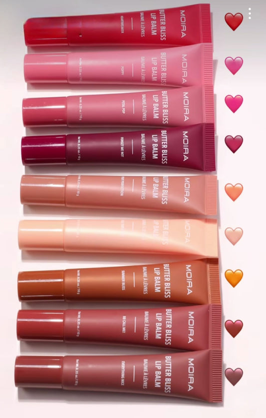 Bálsamo Labial MOIRA Butter Bliss #BBLBSET c/ Exhibidor 84 pzas + Probador