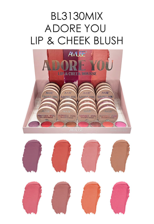 Amuse - Adore You - LIP & CHEEK Mousse / 24Pcs Display