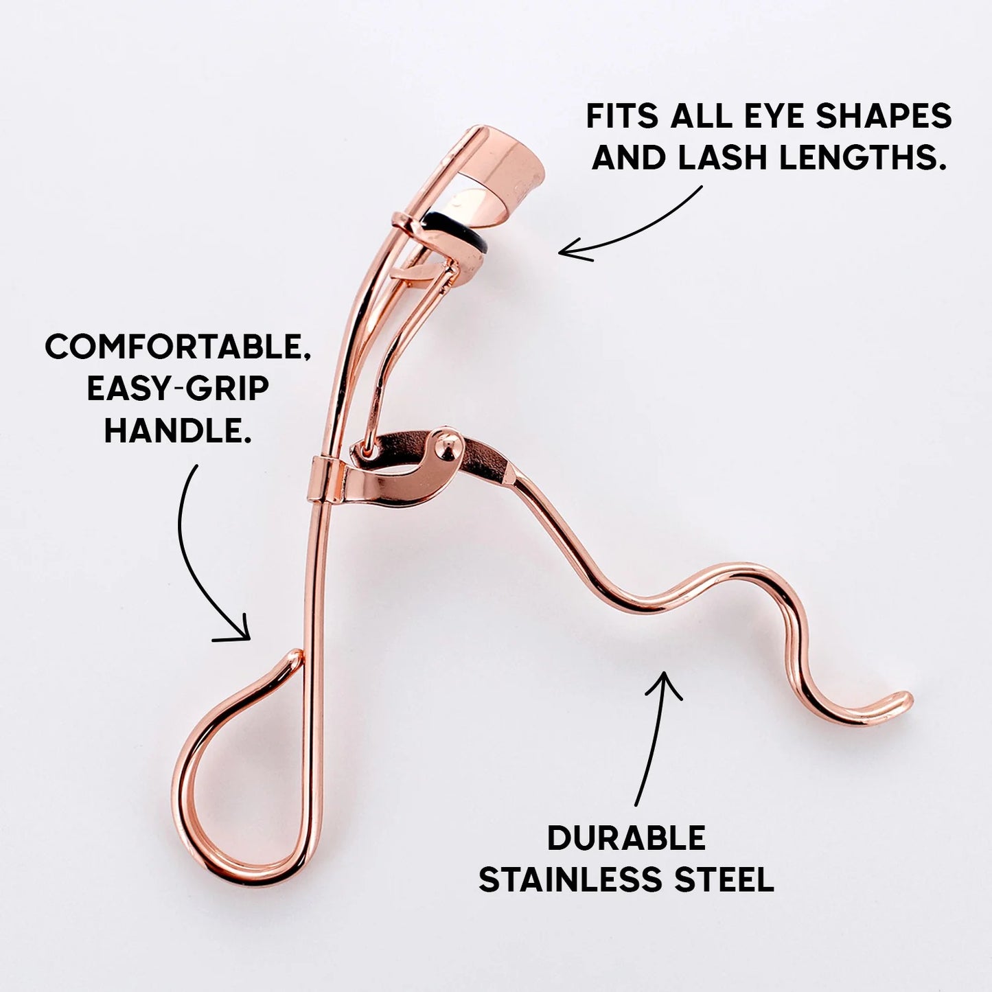 ADORO Eyelash Curler Easy to Hold Unique Hand #1206 | 12pcs Box