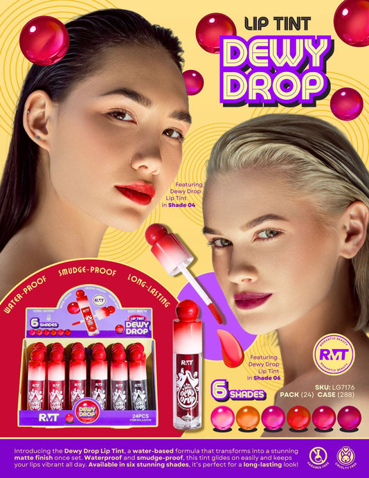 ROMANTIC BEAUTY Lip Tint Dewy Drop #LG7176 | 24pcs Display