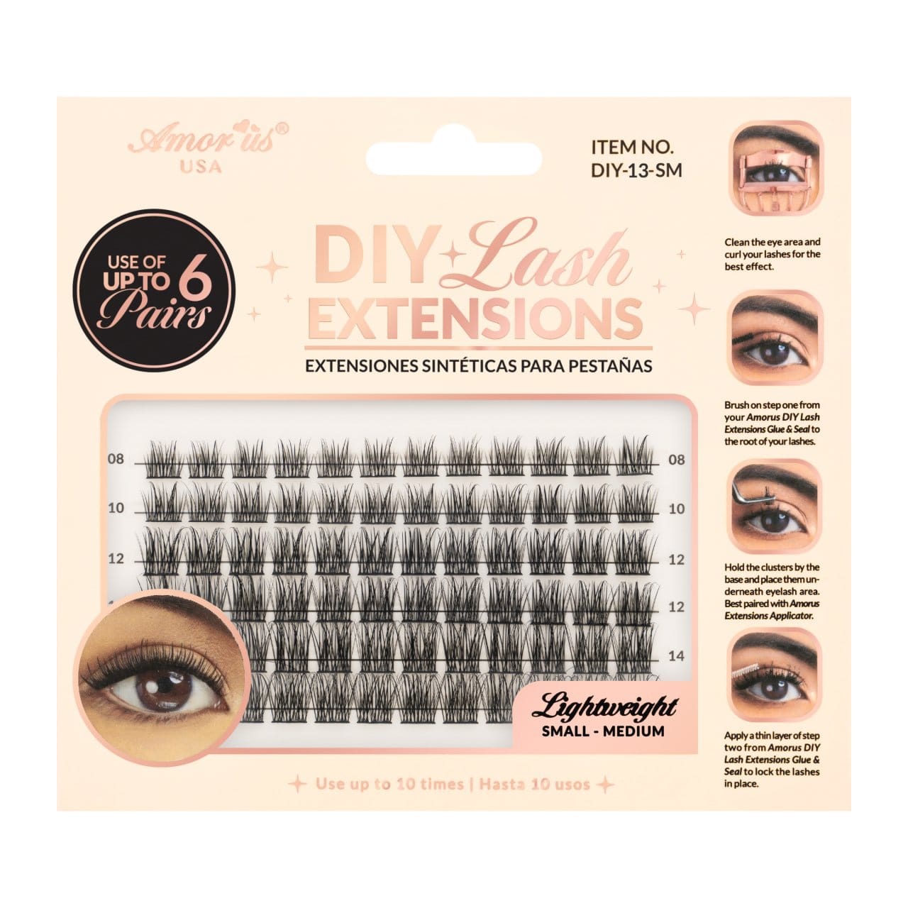 AMORUS Cluster DIY Lash Extensions | 6pcs Box