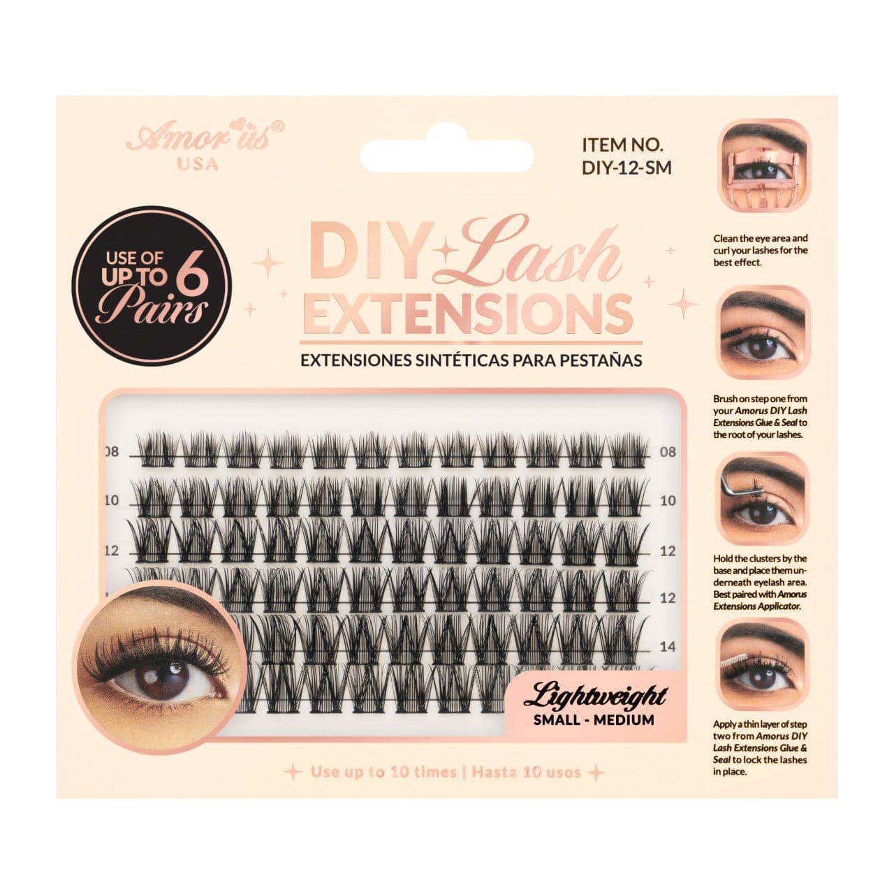 AMORUS Cluster DIY Lash Extensions | 6pcs Box