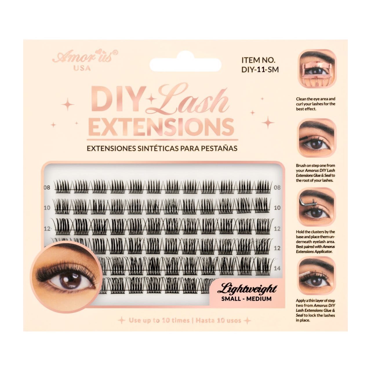 AMORUS Cluster DIY Lash Extensions | 6pcs Box