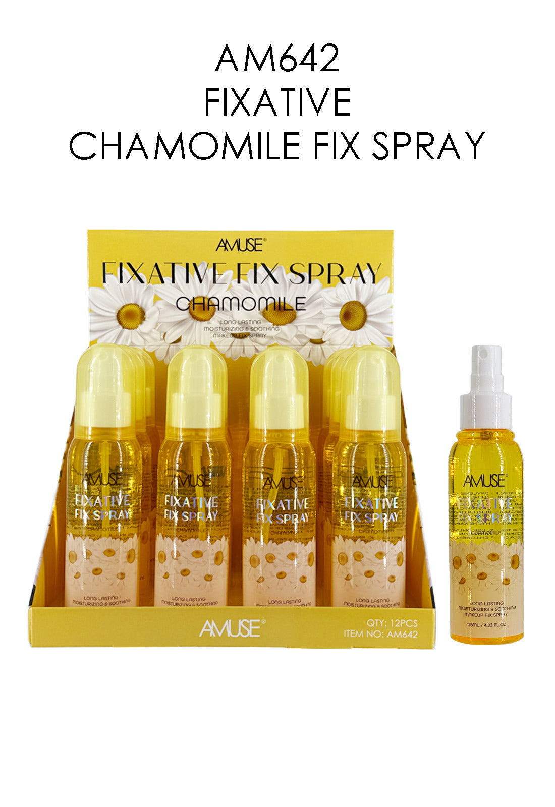 Amuse Fixative Fix Spray with Chamomile #AM642 | 12pcs Display