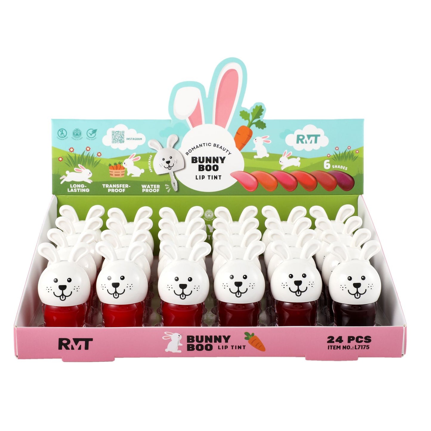 ROMANTIC BEAUTY Lip Tint Bunny Boo #L7175 | 24pcs Display