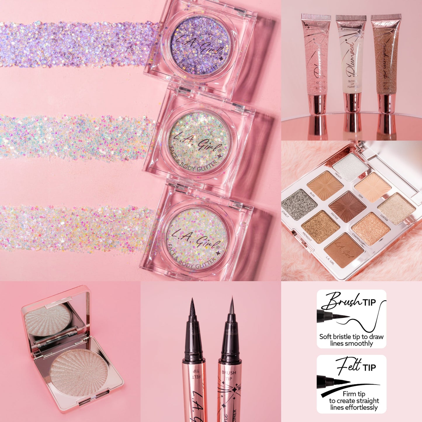 L.A GIRL Shine Cosmetic Holiday Gift Set Collection #G43391 | 30pcs Display