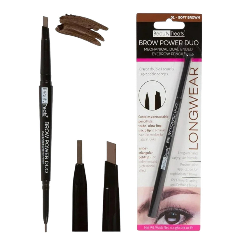 Beauty Treats - #842-1 Brow Powder Duo - Eyebrow Pencil Longwear / 24pcs Display