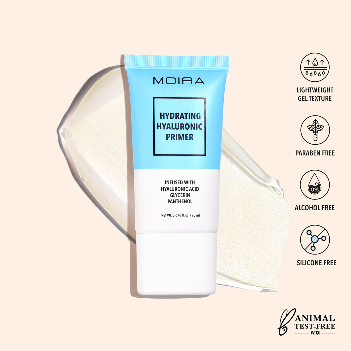 MOIRA Hydrating Hyaluronic Primer #CFP006 | 3pcs Box