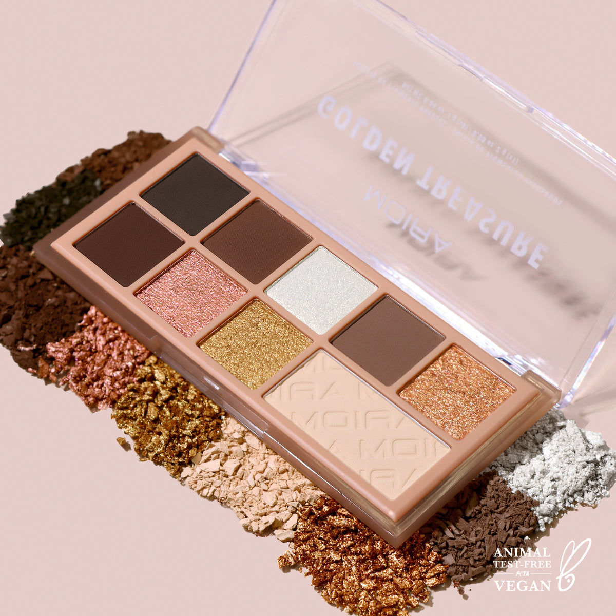 MOIRA - Golden Treasure Pressed Pigment Palette (SDP003)