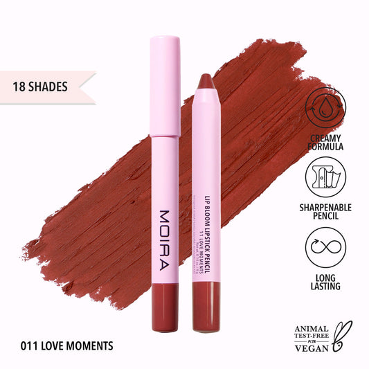 MOIRA - Lip Bloom Lipstick Pencil (011, Love Moments) (LBM011)