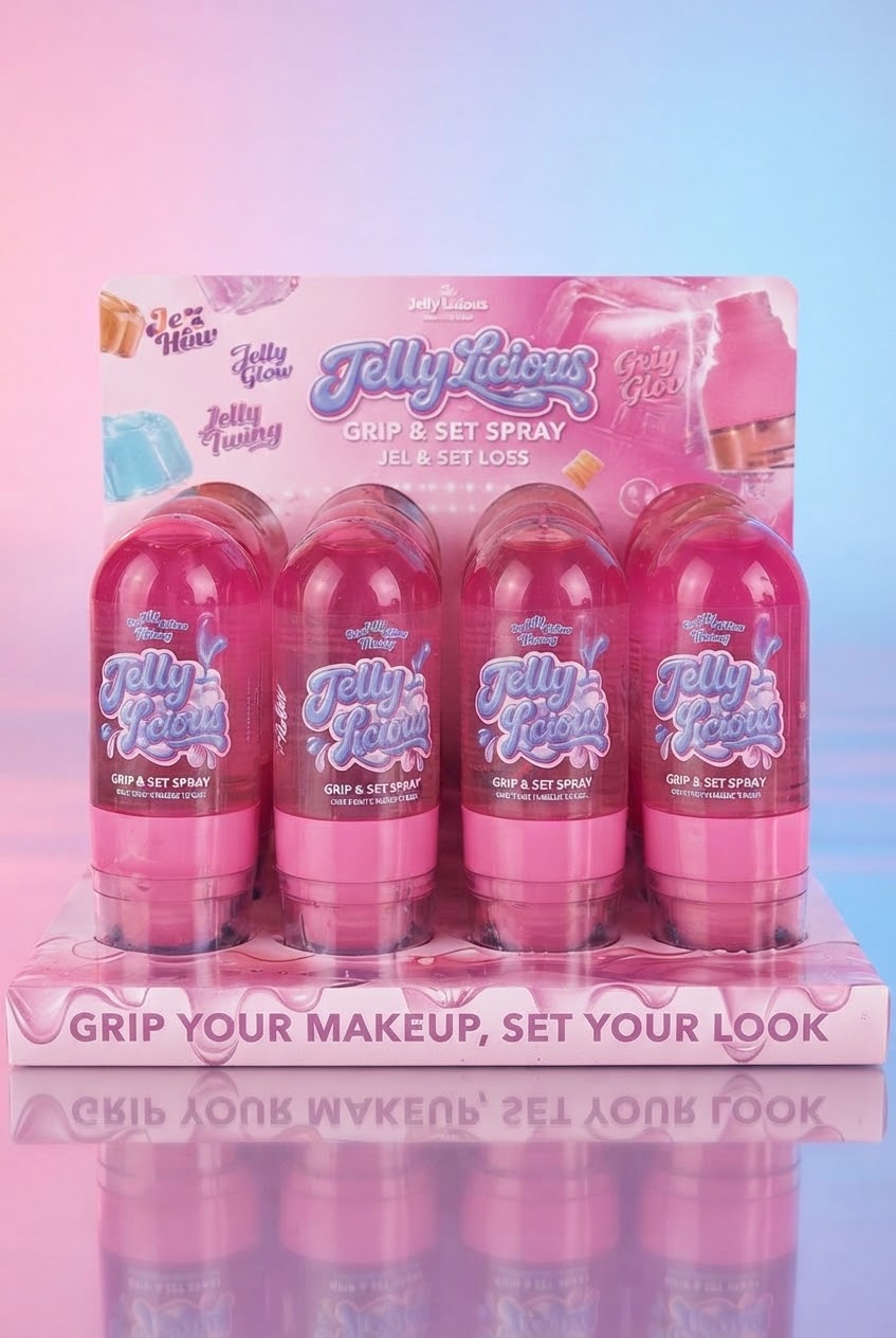 ITALIA DELUXE Jelly Licious Grip & Set Spray / 12pcs Display