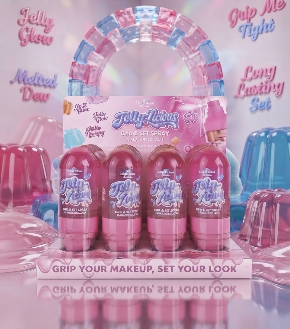 ITALIA DELUXE Jelly Licious Grip & Set Spray / 12pcs Display
