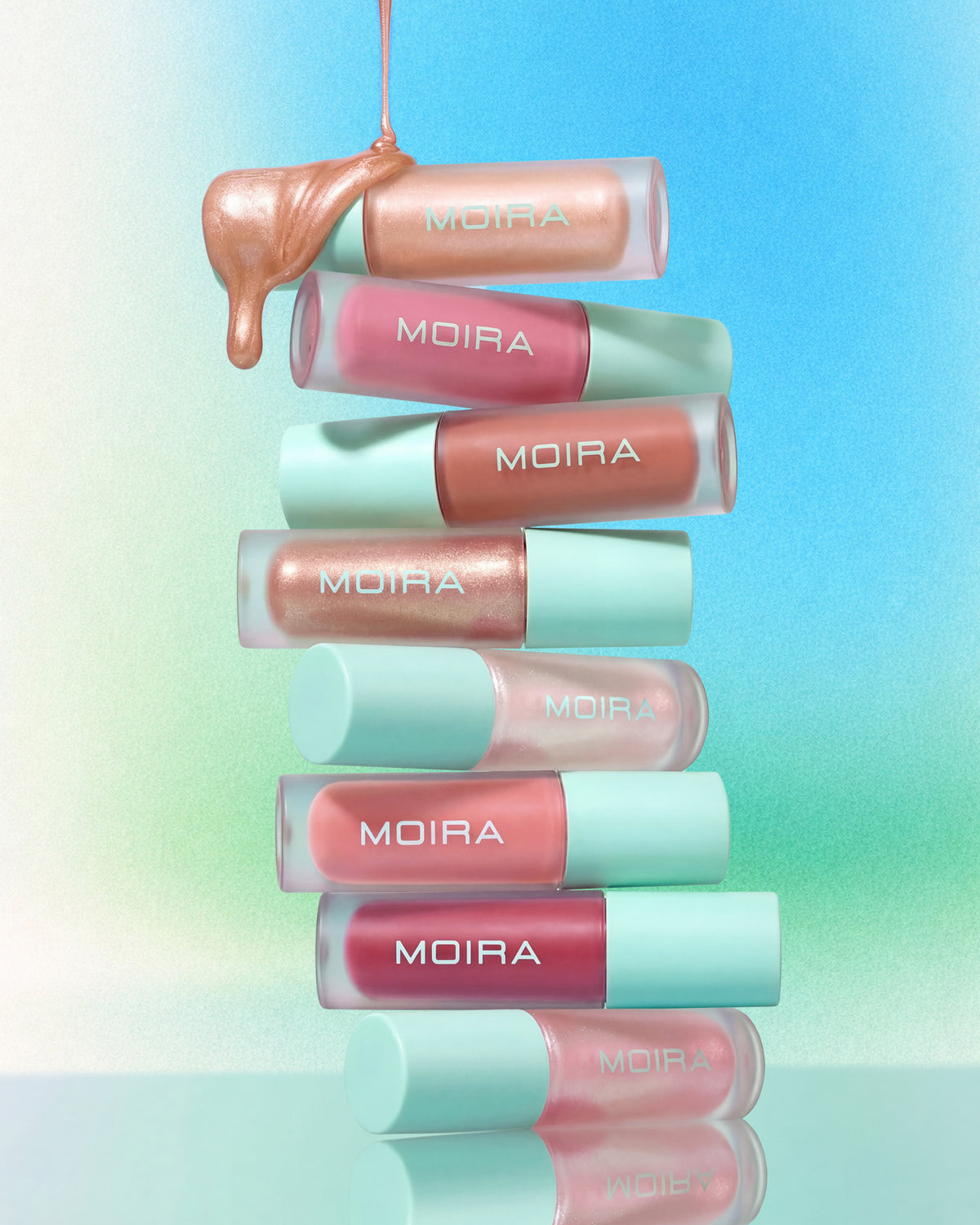 MOIRA Colección de Labiales Angel con Exhibidor 96 pzas + Probador