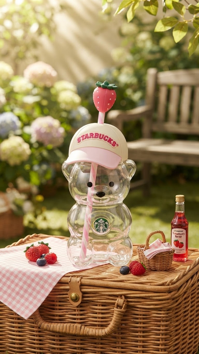 Bearista Bear Glass Bottle 20oz / 6pcs