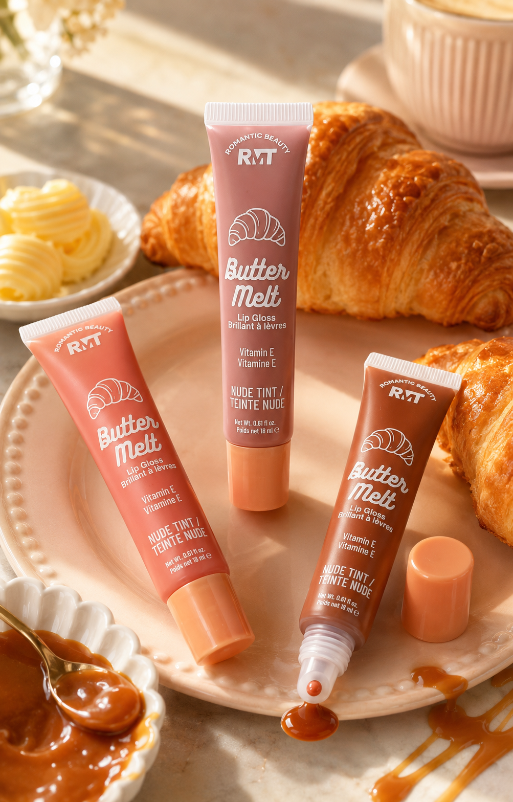 ROMANTIC BEAUTY Butter Melt Lipgloss / 36pcs Display