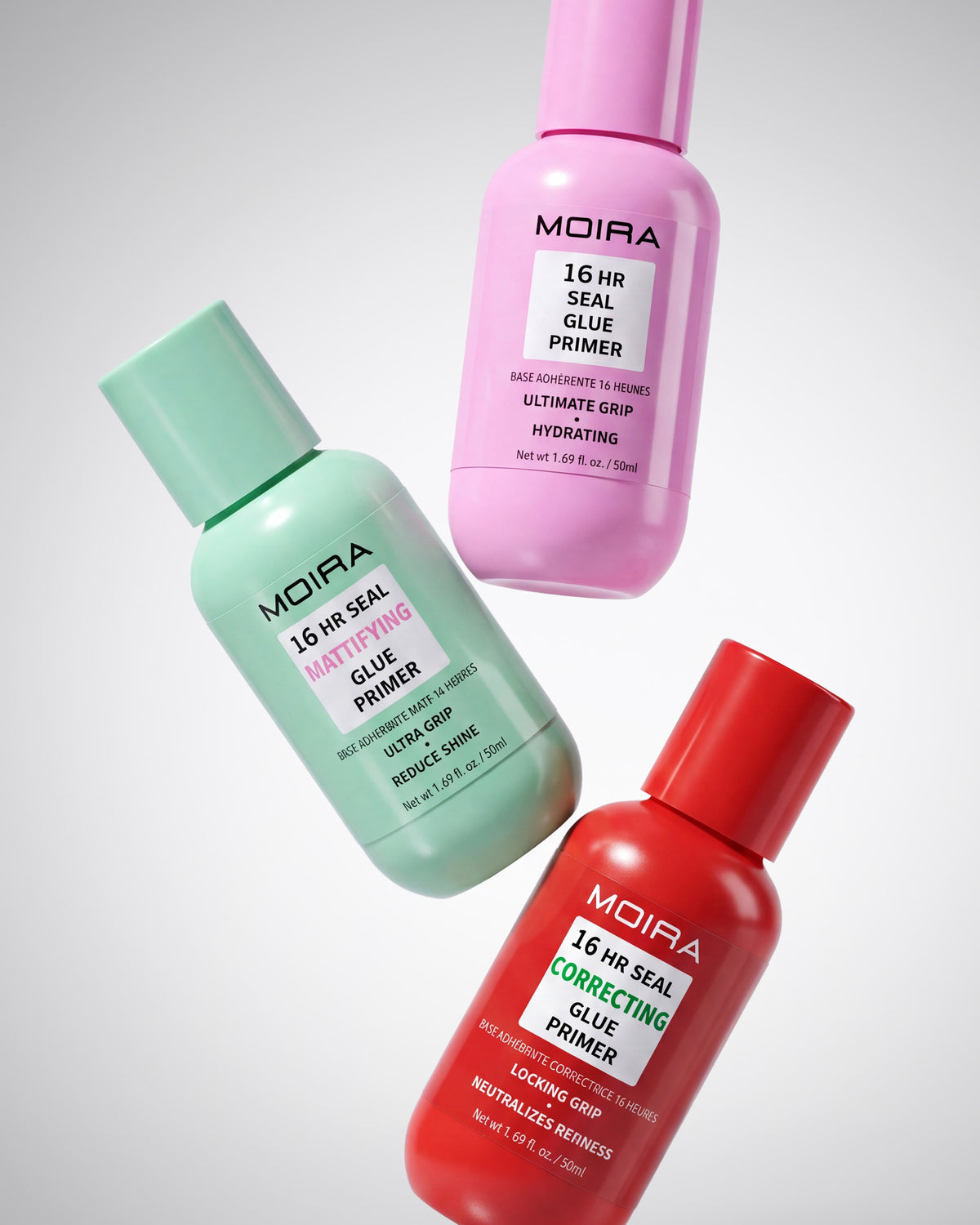 MOIRA 16HR Seal Correcting Glue Primer / 3pcs Pack