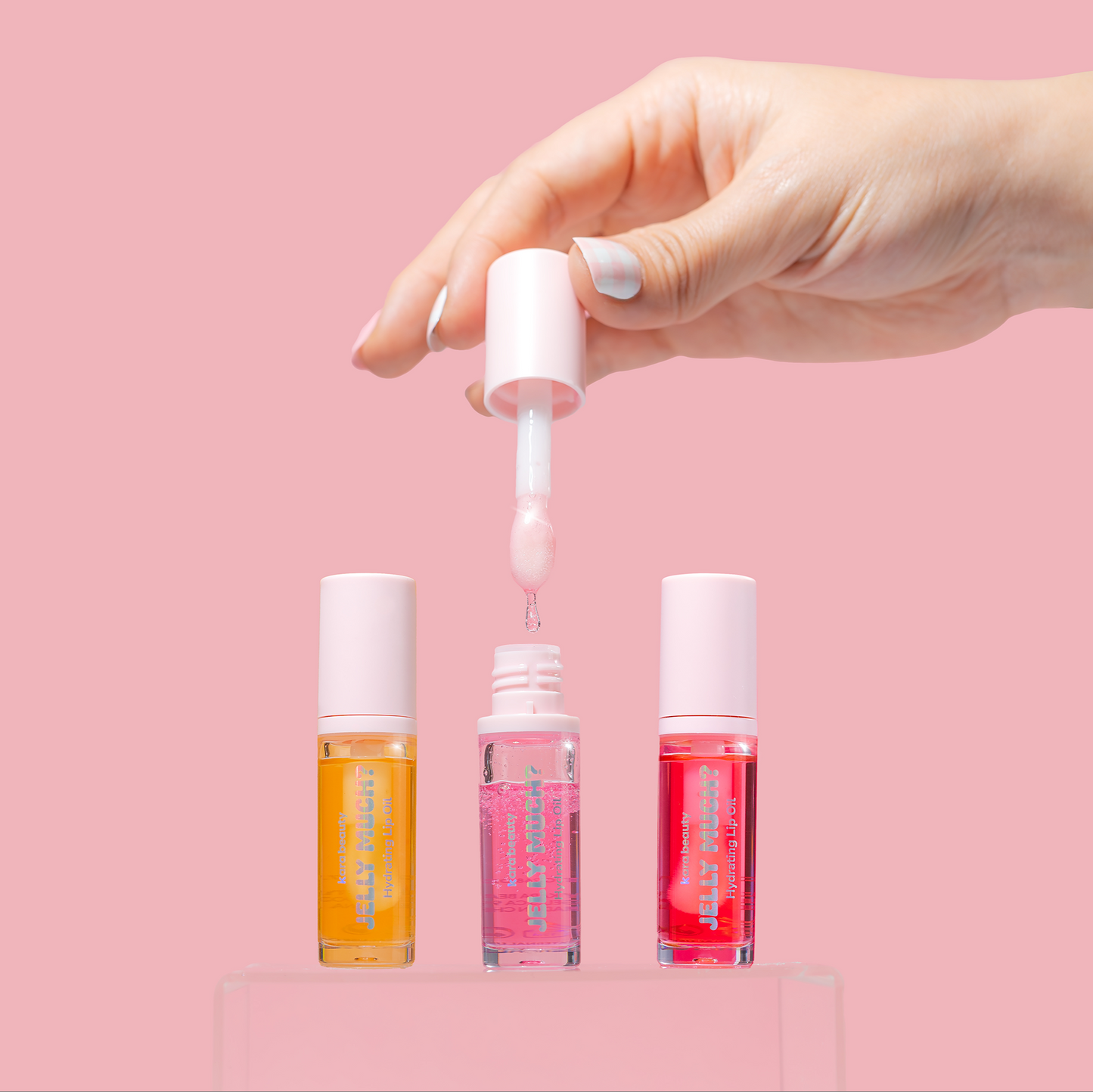 KARA BEAUTY  Jelly Much? | Hydrating Lip Oil | 24pcs Display  + Tester free