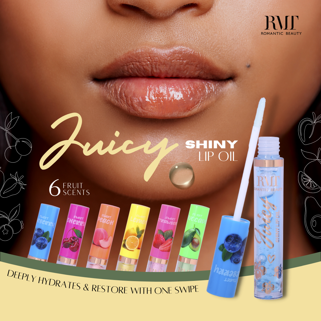 Romantic Beauty - Juicy Shine Lip Oil #L7168 / 24pcs Display