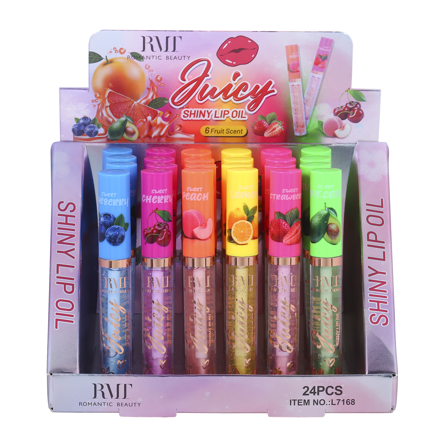 Romantic Beauty - Juicy Shine Lip Oil #L7168 / 24pcs Display