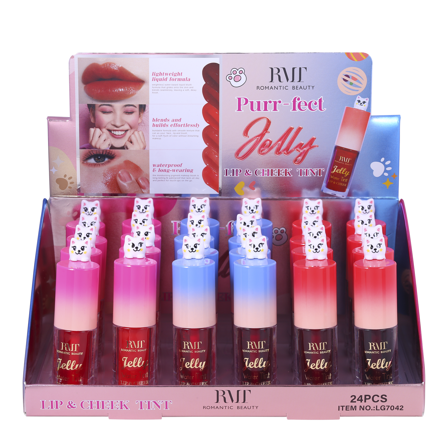 Romantic Beauty  -Purr-fect - Jelly Lip & Cheek Tint # LG7042