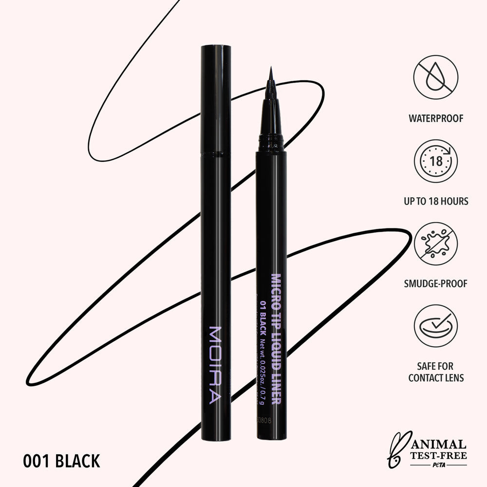 MOIRA Micro Tip Liquid Eyeliner (MTL) 3pcs Box