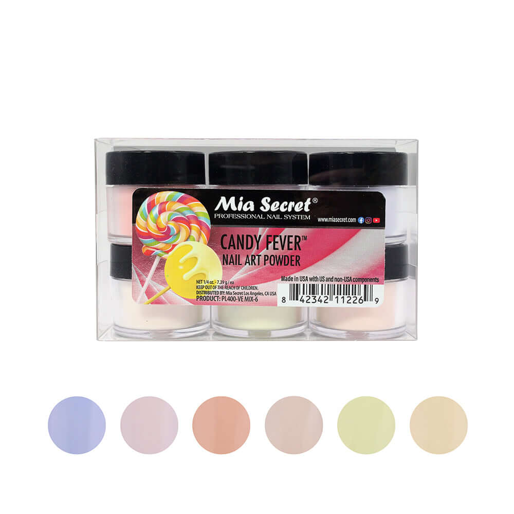 MIA SECRET - CANDY FEVER NAIL ART POWDER - PL400-VE MIX-6