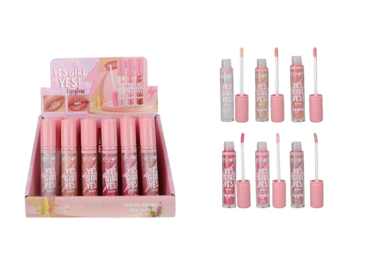 BB&W - YES GIRL YES - SHINY LIPGLOSS / 24PCS DISPLAY