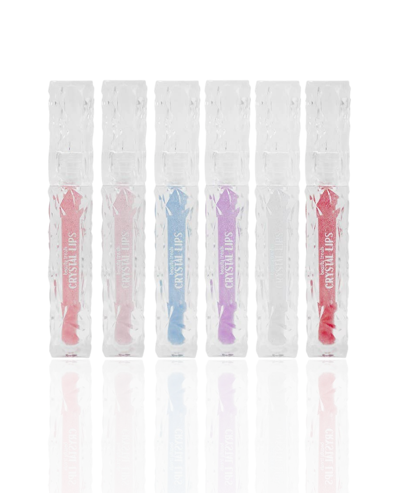 Beauty Treats - Crystal Lips - Holographic Glitter Lip Gloss / 24pcs display