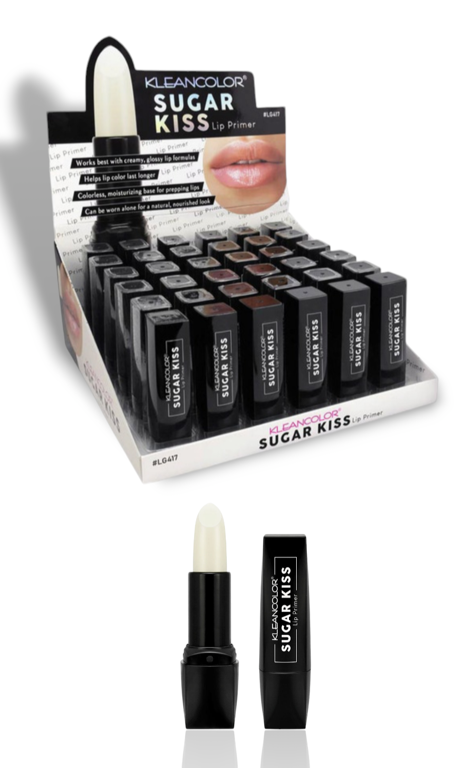 KleanColor - Sugar Kiss Lip Primer (LG417) / 36pcs Display