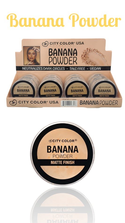 CITY COLOR Banana Powder Matte Finish #F-0066 / 12pcs Display