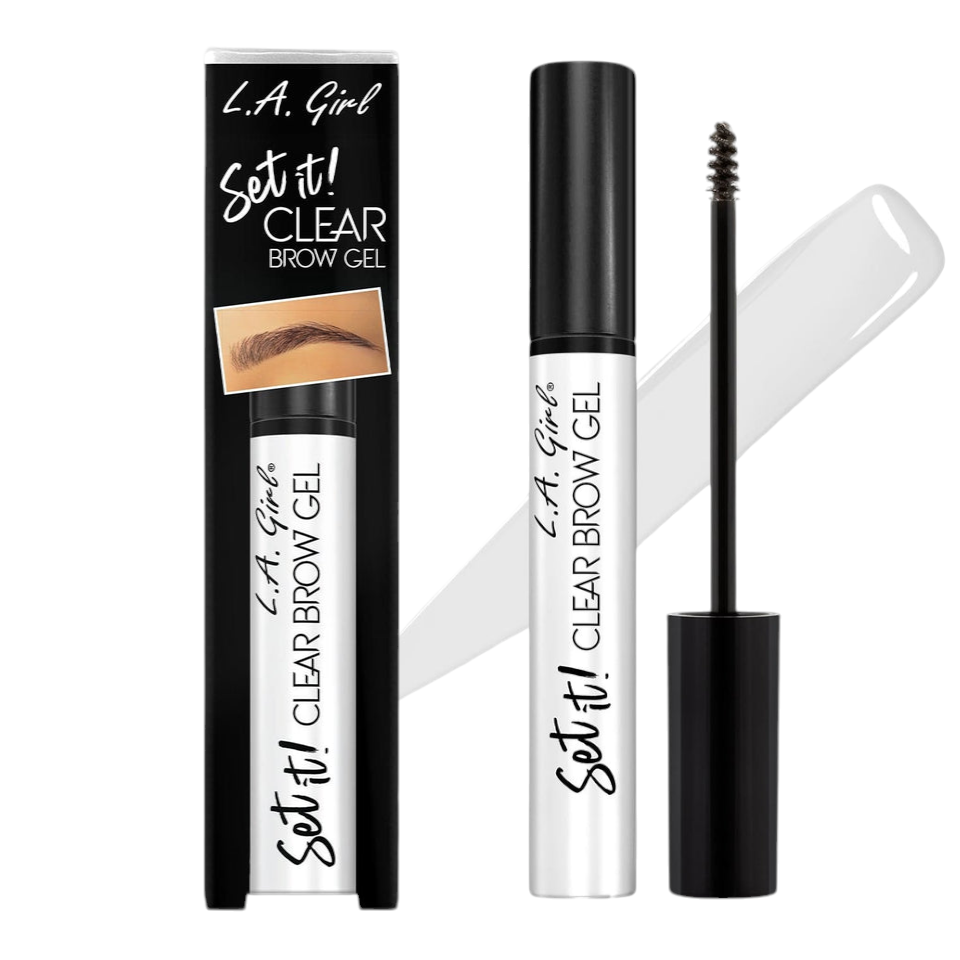 LA GIRL GPD403 Featherlite Brow Shaping Powder Pencil & Set It Clear Brow Gel w/ Display / 36pcs Display