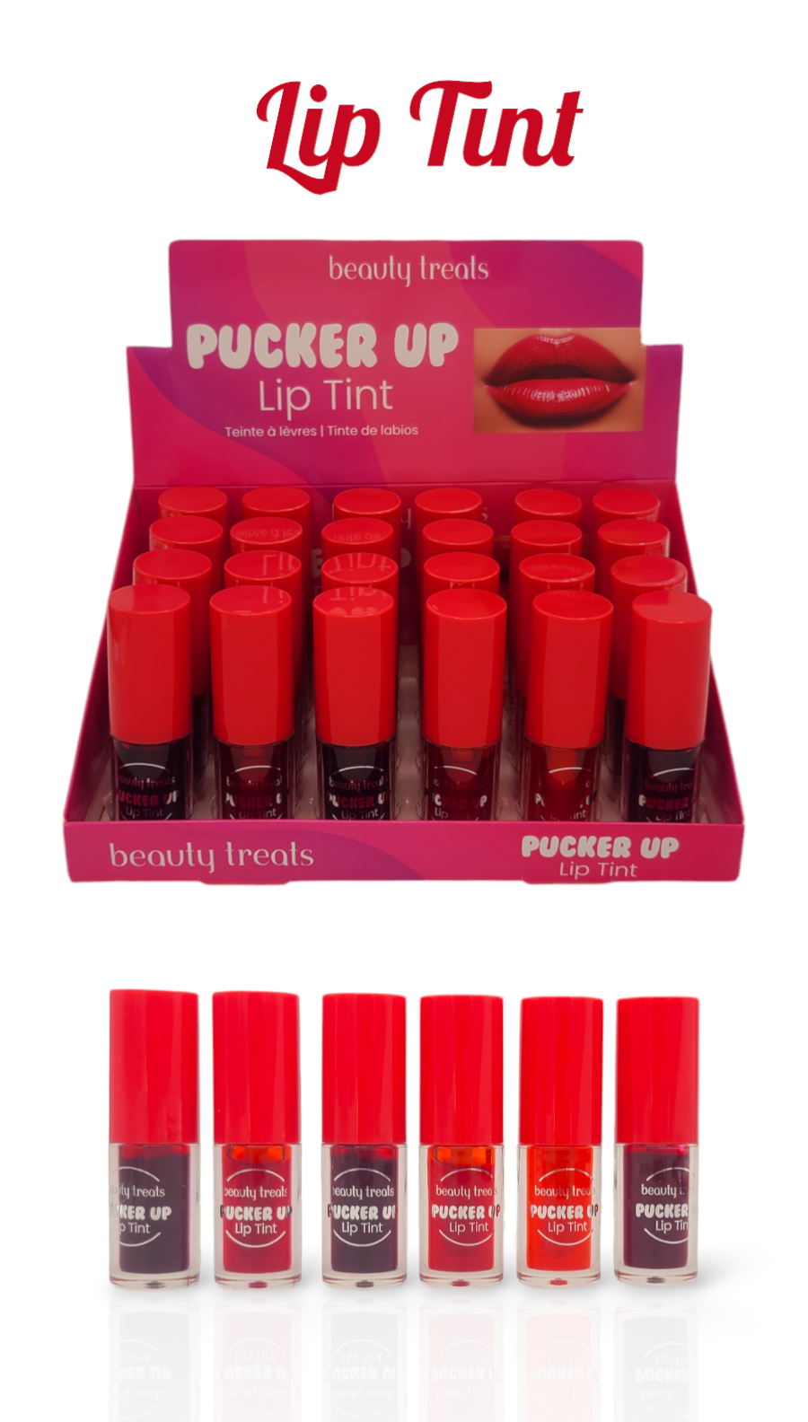 BEAUTY TREATS Pucker Up Lip Tint #515 | 24pcs Display