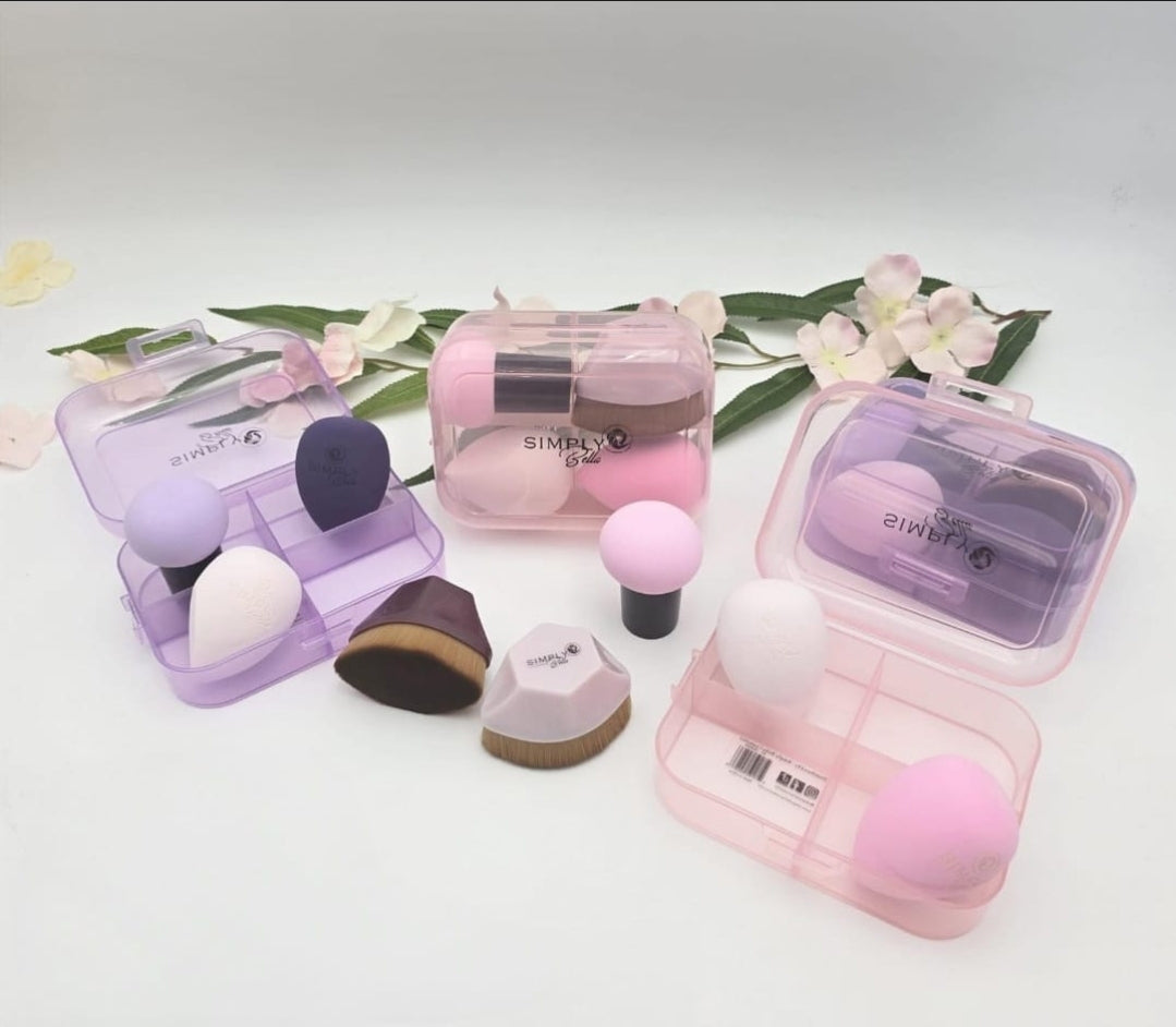 Simply Bella  - 4pcs set blending sponge + foundation blush / 12PCS pack