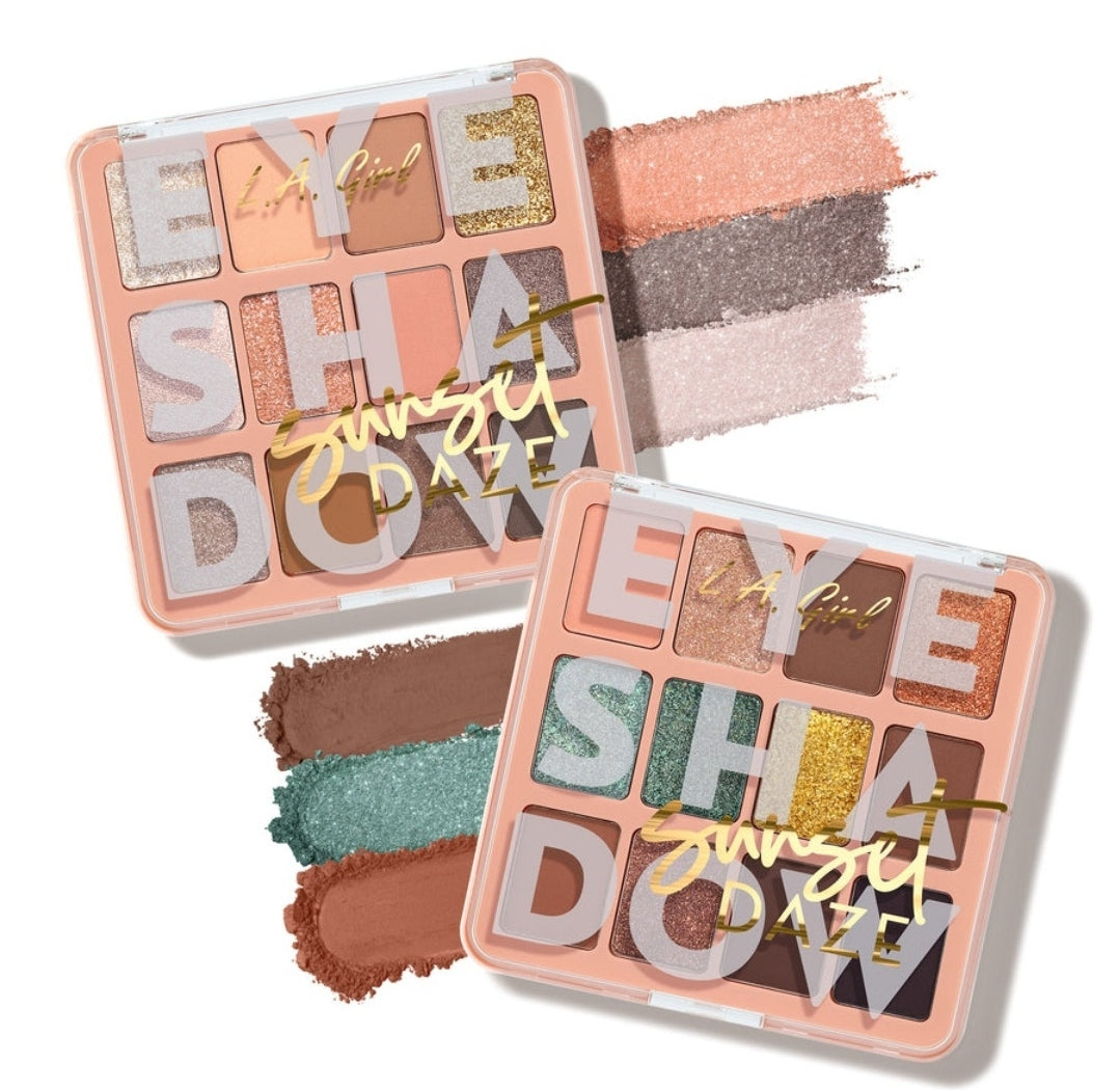 LA Girl - Sunset Daze Collection - Eyeshadow - Bronzer - Bronzing Drops - Marble Blush - Eyeliner #G98282B / 54pcs Display