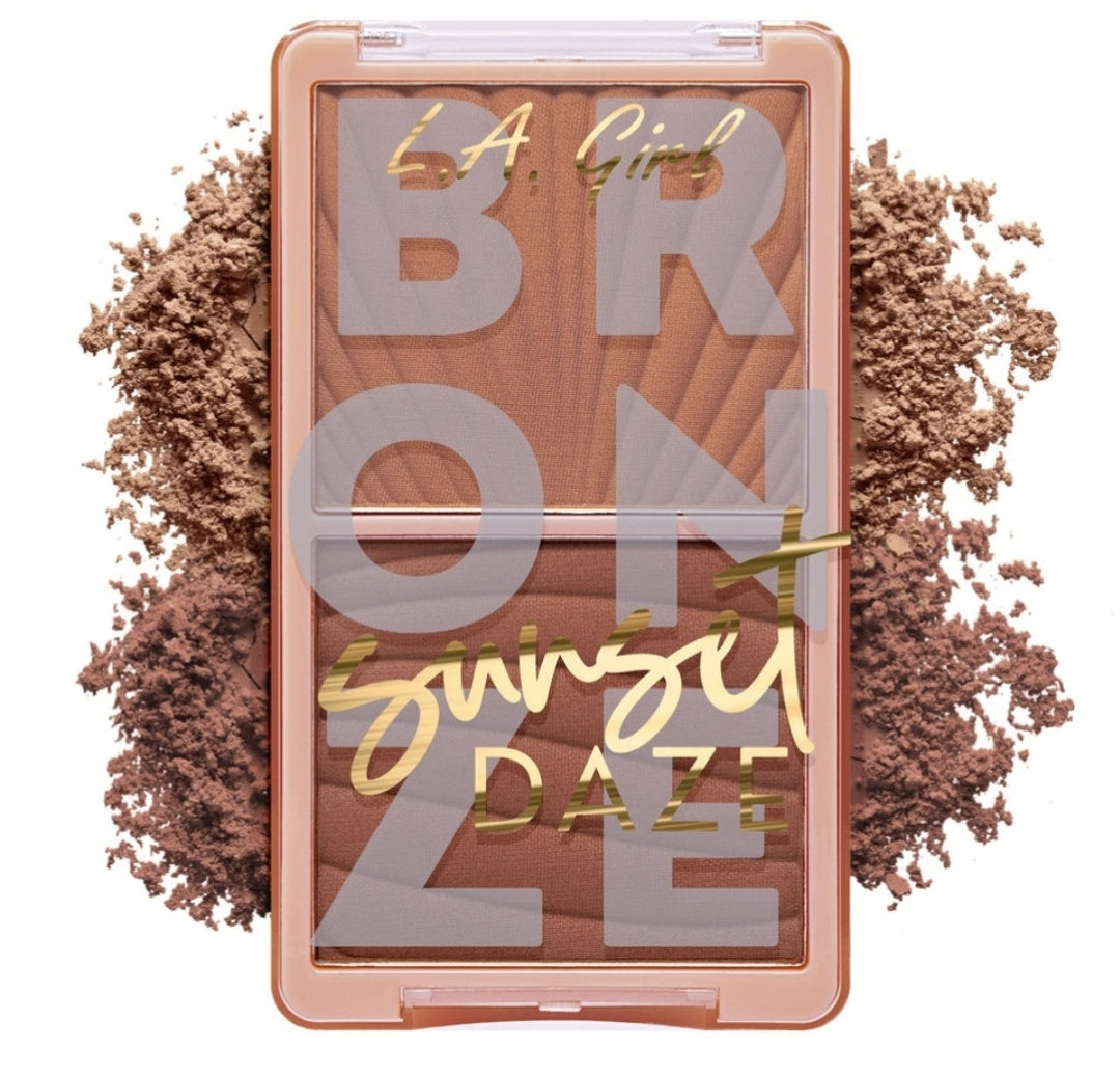 LA Girl - Sunset Daze Collection - Eyeshadow - Bronzer - Bronzing Drops - Marble Blush - Eyeliner #G98282B / 54pcs Display