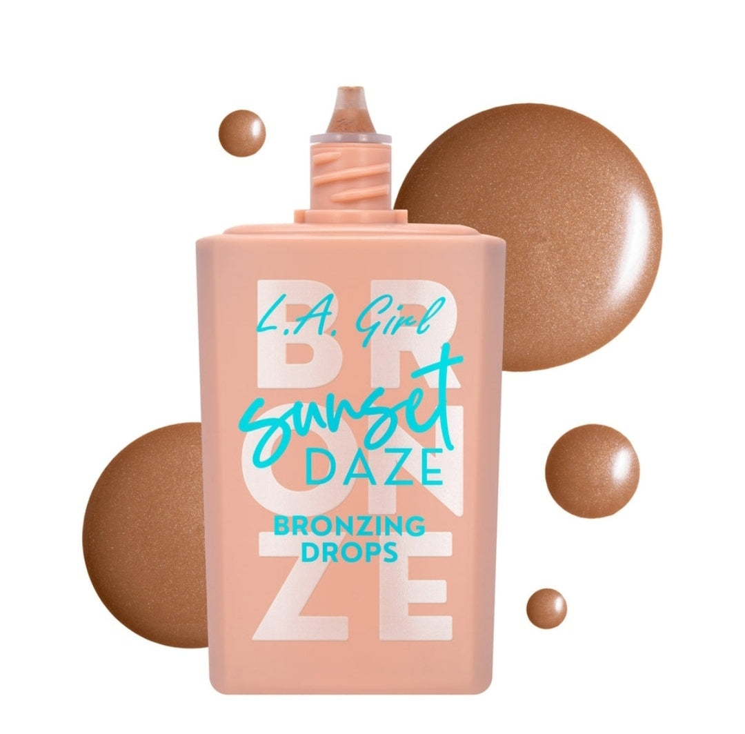 LA Girl - Sunset Daze Collection - Eyeshadow - Bronzer - Bronzing Drops - Marble Blush - Eyeliner #G98282B / 54pcs Display