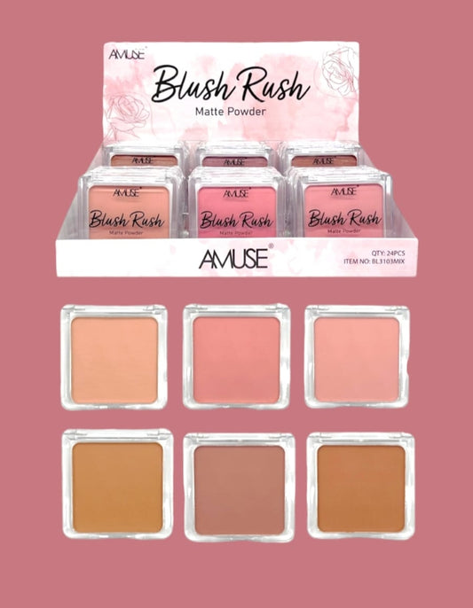 Amuse - Blush Rush Matte Powder #BL3103MIX / 24pcs Display