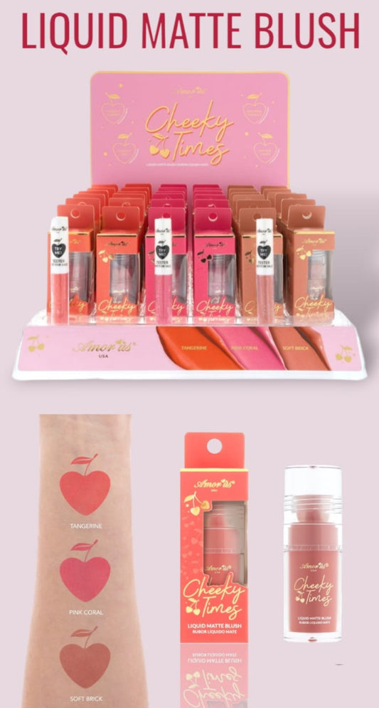 AMORUS - Cheek Times Liquid Matte Blush #CO-CTBD / 36pcs Display