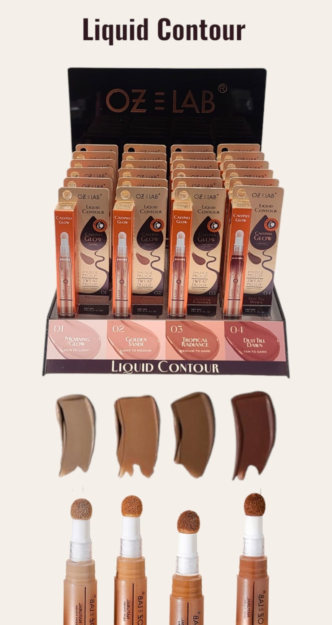 OZ LAB - Calypso Glow  Liquid Contour #OGC-3403 / 24pcs Display