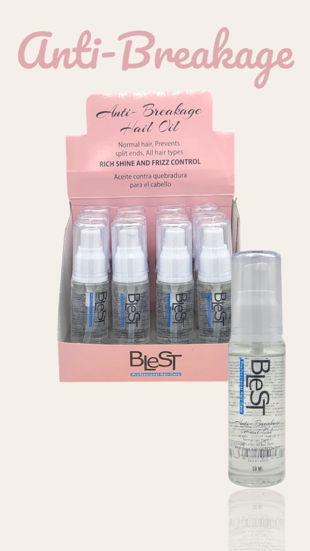 Blest - Anti-Breakage Hair Oil/ 12pcs Display