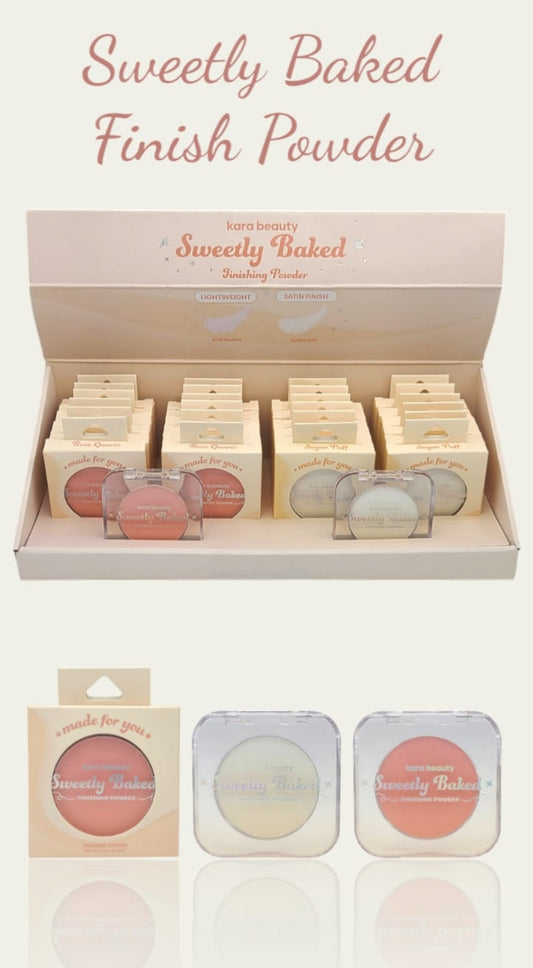 KARA BEAUTY  Sweet Baked Finish Powder | 24pcs Display + Tester free