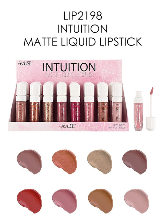 AMUSE Intuition Matte Liquid Lipstick  #LIP2198 | 24pcs Display