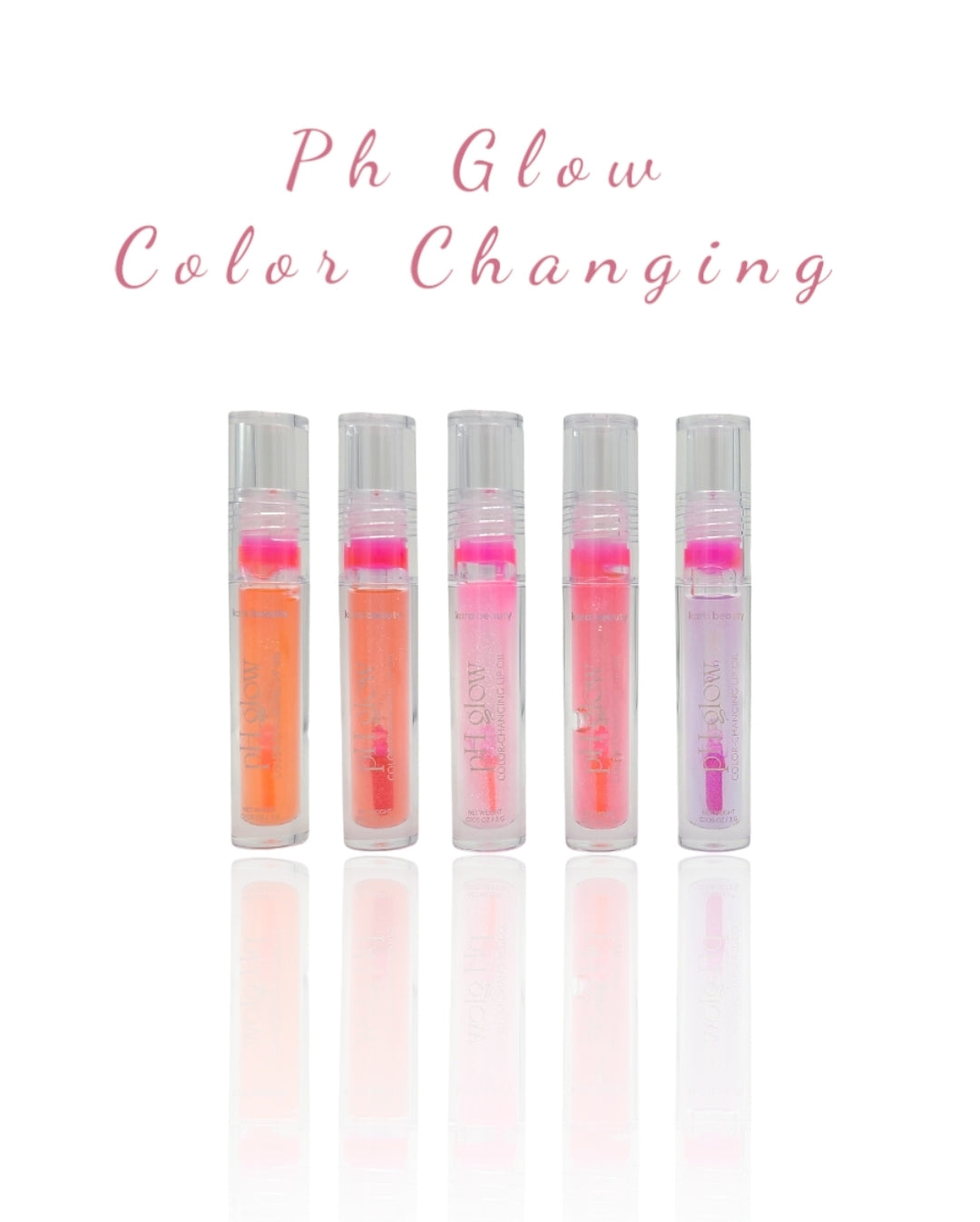 KARA BEAUTY Ph Glow Color-Changing Lip Oil | 30pcs Display + tester