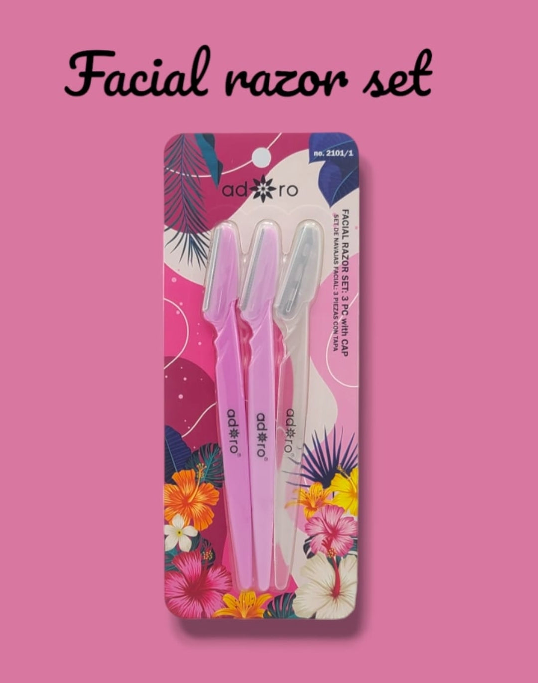 Facial Razor Pack ADORO Facial Razor Set | 12set pack – leeswholesalebeauty
