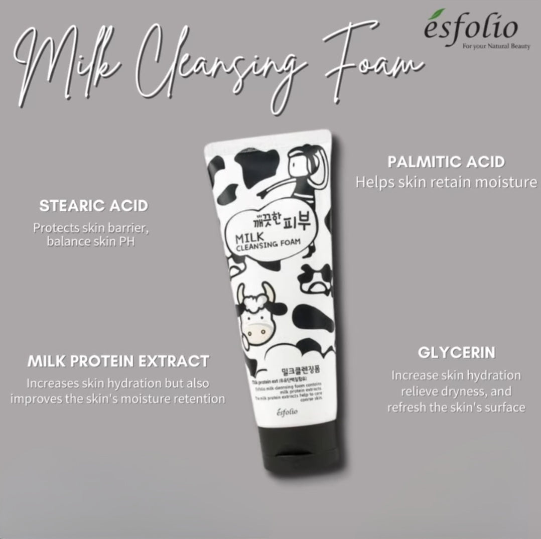 ESFOLIO Cleansing Foam Milk 150g