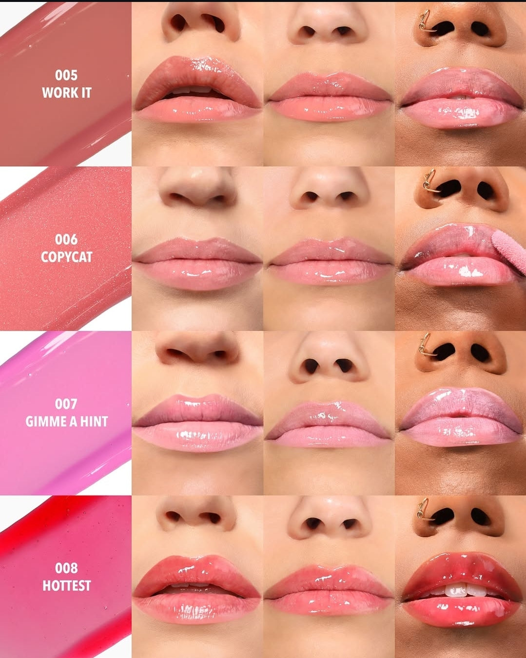 MOIRA Lip Glaze Lip Plumper | Refills | 3 pcs pack